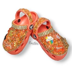 BRAND NEW Signature 'CC' Crocs (Toddler Size 6C)